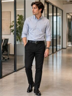 Amazon Essentials Men’s Slim Fit Dress Pants Black 30x30 NWT